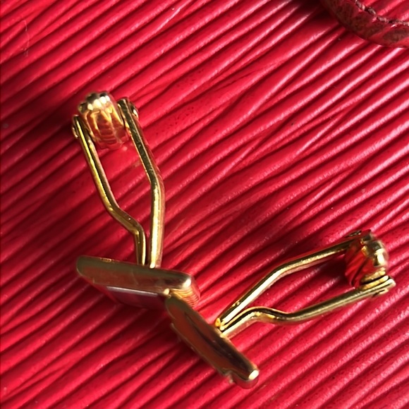 Christian Dior Men's Cuff links Gold & Silver Tone Vintage authentic - Picture 8 of 12